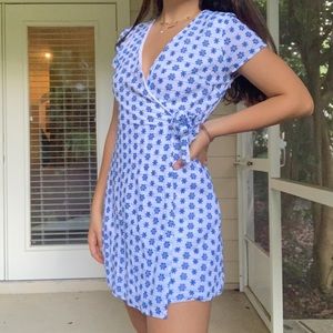 Francesca’s Floral Embroidered Mini Dress